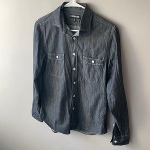 Express casual button down xs